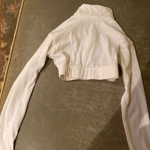 White cover up for ice skater or gymnasts